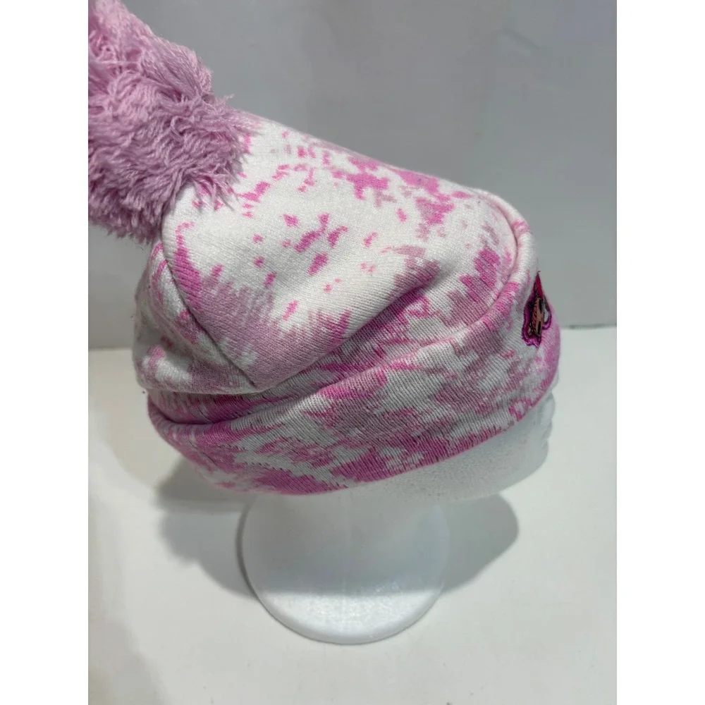 LOL Surprise Beanie Kids 4-6X Pink Tie Dye Pom Pom Character Knit Hat